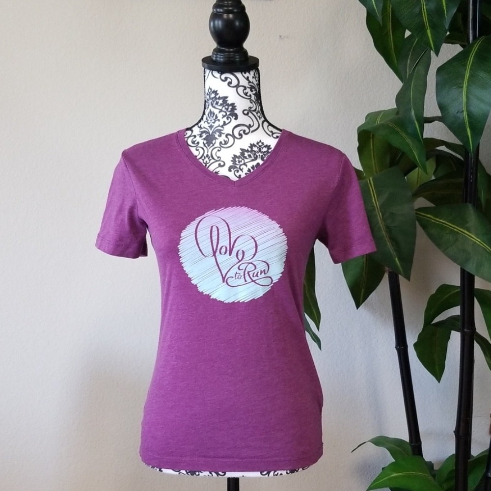 ASICS "love to run" tee